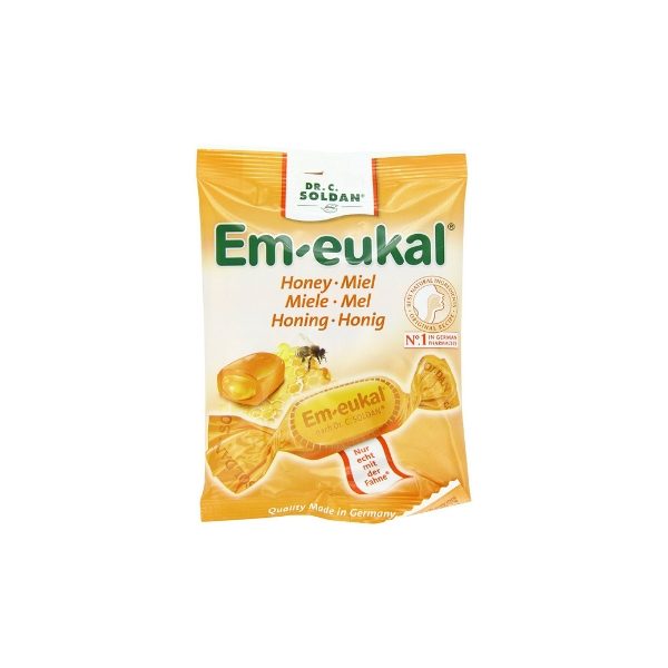 21 caramelo em-eukal bolsa miel 50gr lomhifar distribución comercialización productos parafarmacia
